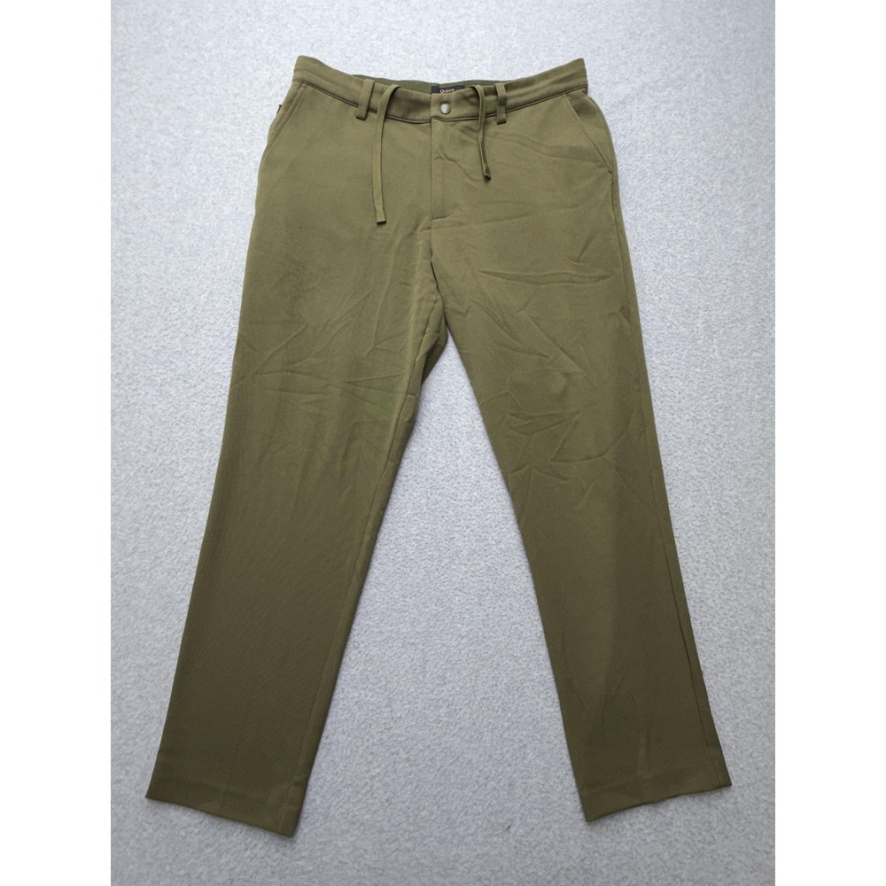 Quince Pants Mens 32x28 Green Ultra-Stretch 24/7 Smart Chino Travel Casual
